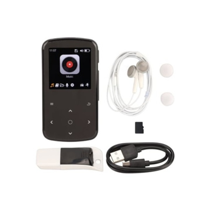 Player MP3 portabil M9, Bluetooth, sunet HiFi, mini clip spate