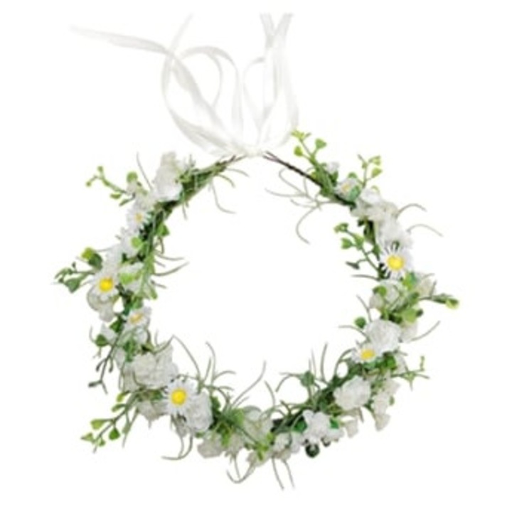 Tiara de nunta handmade, coroana naturala, ajustabila, stil boho, pentru femei si copii