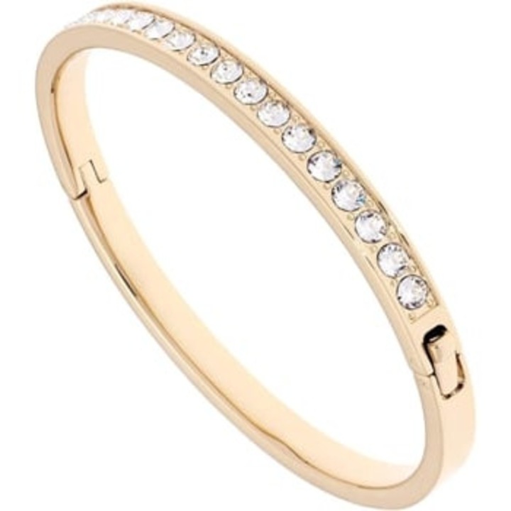 Bratara dama, aur, cu zirconii, auriu