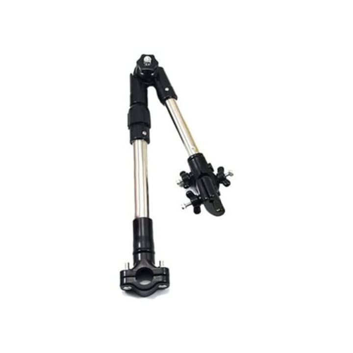 Регулируема, телескопична поставка за чадър, лесен монтаж, 360 градуса, неръждаема ABS