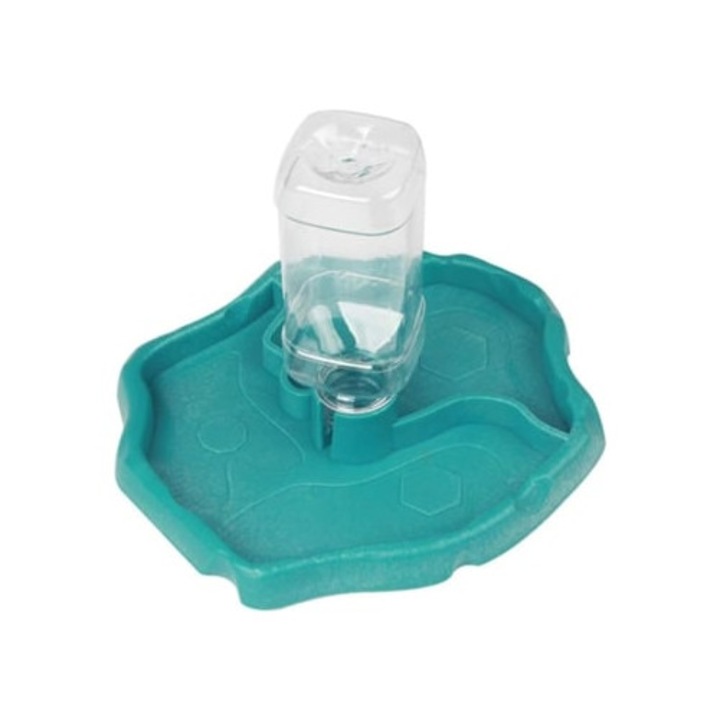 Dispenser automat apa reptile, castroane si adapatori animale, albastru, dimensiune mica