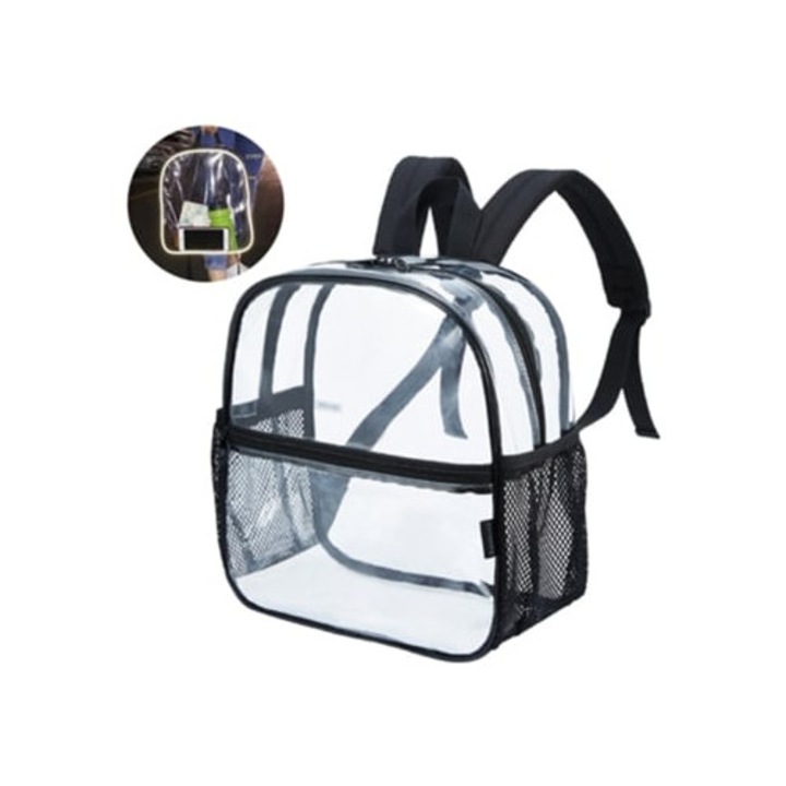 Rucsac transparent, cu bretele ajustabile, pentru lucru si calatorii