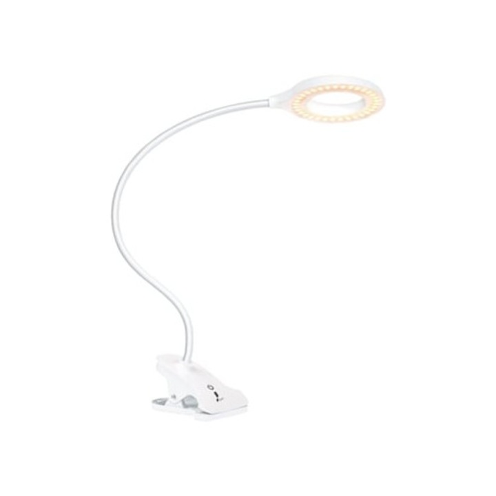 Универсална лампа с щипка, лампа за четене със защита на очите, множество режими на осветление, гъвкава, за бюро, легло