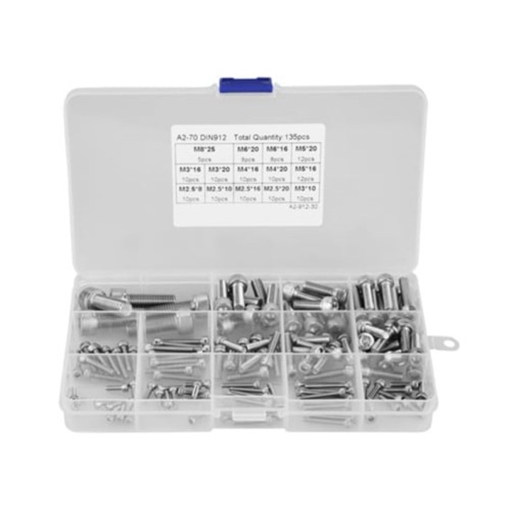 Set de nituri din otel inoxidabil pentru utilizare profesionala si DIY