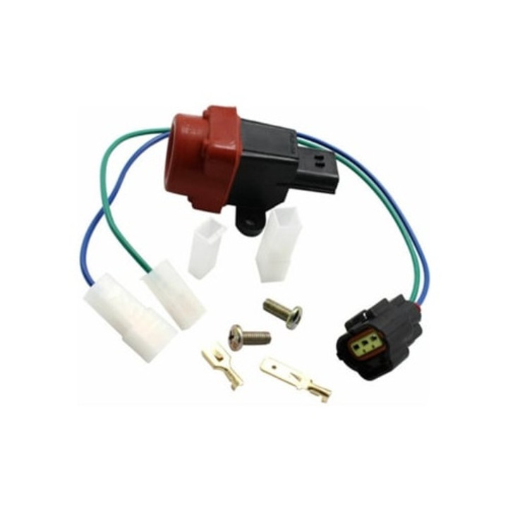 Ütközésérzékelő inercia kapcsolóval járműhöz, szabványos elektromos gyújtás üzemanyagpumpához, fekete