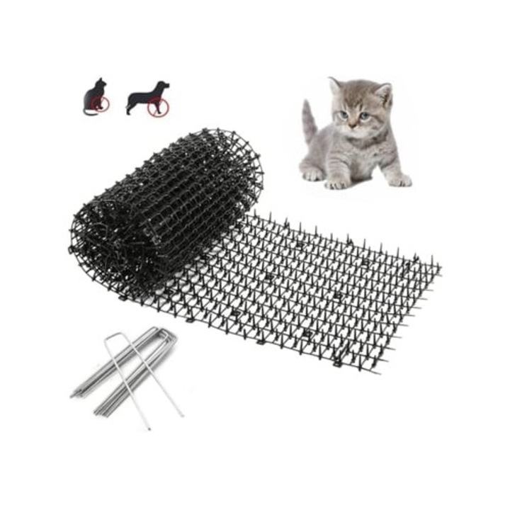 Culcus pentru caini, 1 inch inaltime, mata de descurajare a saparii, set pentru curte si casa