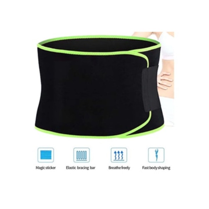 Fogyókúrás öv, neoprén, szauna hatás, deréktámasz, univerzális méret