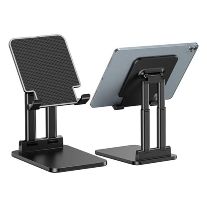 Suport pliabil pentru tableta, inaltime si unghi ajustabile, design antiderapant, accesorii birou, material Milli-Level