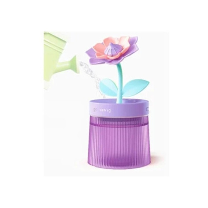 BISBISOUS 260ml mini hordozható párásító, USB, irodai, automata kikapcsolással, fehér színű