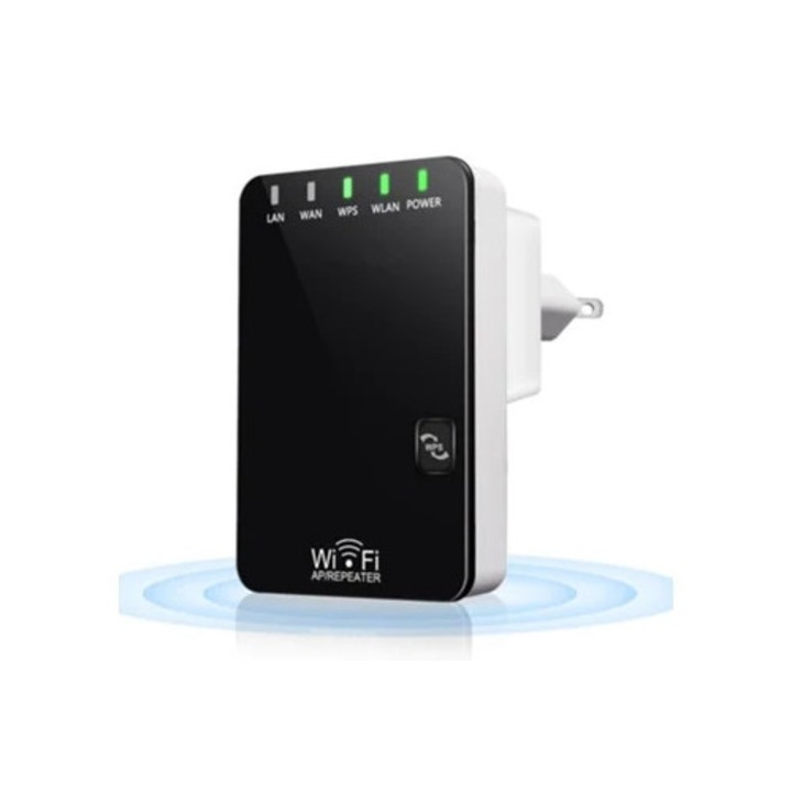 Extensor Wifi, 300Mbps, 2.4Ghz, cu porturi Ethernet