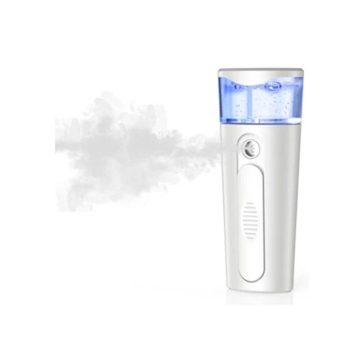 Nano Face Mister, aparat de ingrijire faciala, pulverizator cu aburi rece, rezervor de apa 40ml, portabil
