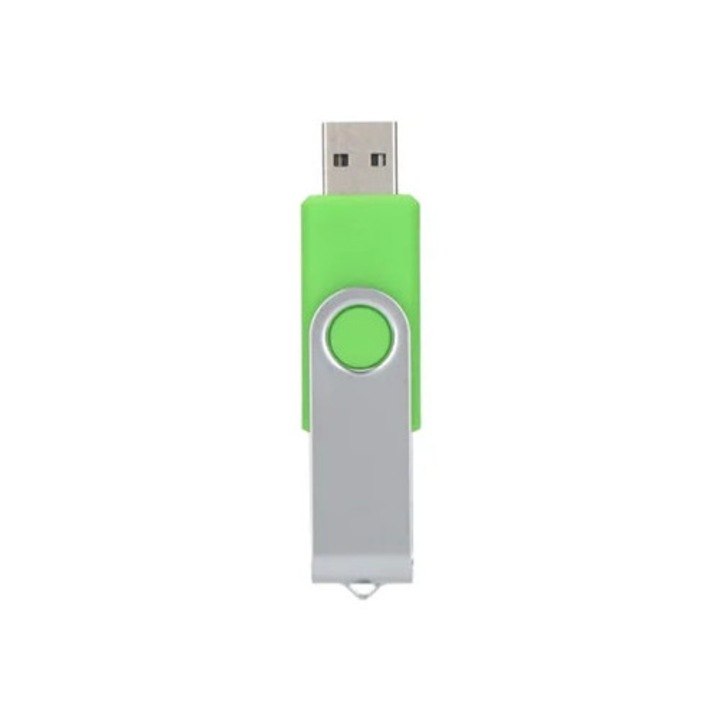 Forgatható USB memória, mentazöld, 16GB
