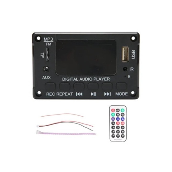 2x40W Bluetooth dekóder kártya, MP3 modul, USB támogatás és FM rádió