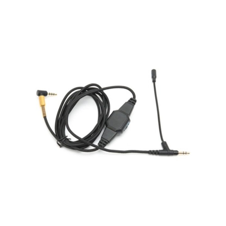 Cablu microfon 3.5mm pentru casti Hi-Fi cu control volum