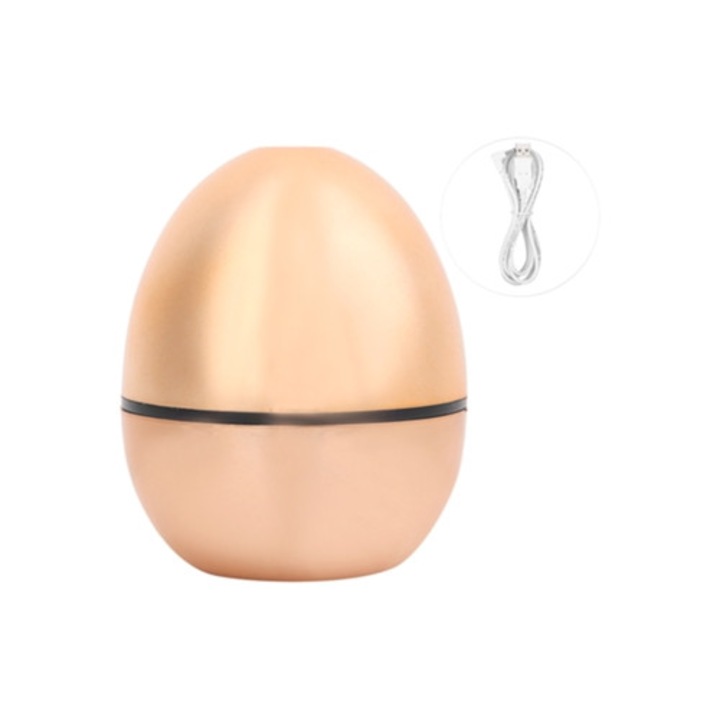 Hordozható mini USB párásító, tojás alakú, ultrahangos asztali párásító, légtisztító, fehér