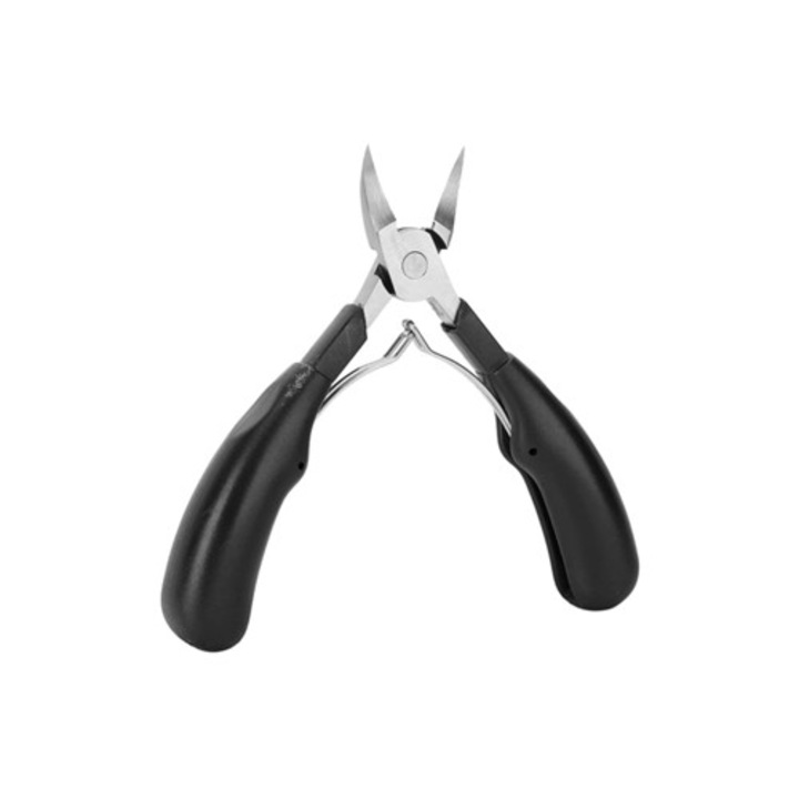 Ergonomikus kialakítású körömcsipesz, manikűr & pedikűr, rozsdamentes acél, időseknek, ultraéles penge