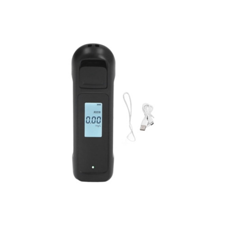 Тестер за алкохол с висока точност, LCD дисплей, 0-0.19 BAC, USB зареждане