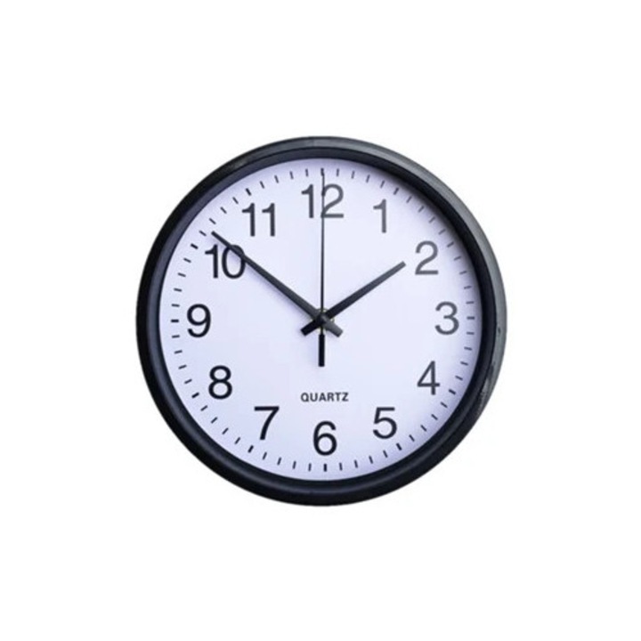 Ceas decorativ de perete, mecanism Komatsu, design silentios, pentru studiu, bucatarie, dormitor