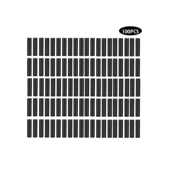 Set 100 tuburi mini negre goale 4.2g/5ml pentru ruj si balsam de buze