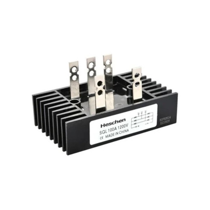 AC-DC híd egyenirányító modul, tartós felépítés, stabil teljesítmény, 10x15x22cm