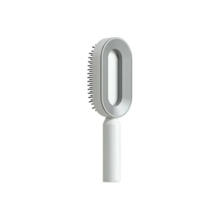 Perie de par auto-curatata, bristles din nylon rezistent la caldura, design ergonomic, manere antiderapante