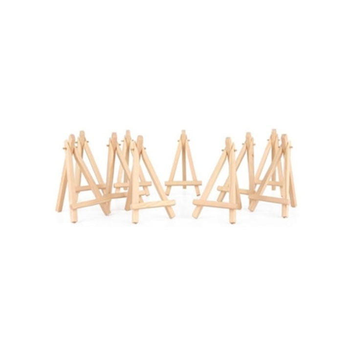 Sevalet mini din lemn natural, usor, pentru expuneri versatile, 30x45cm