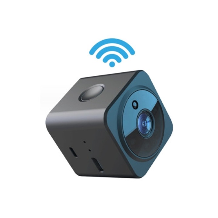 Camera Mini Ascunsa, Supraveghere Inteligenta, Video 4K Ultra HD, Unghi Larg, Stocare in Cloud