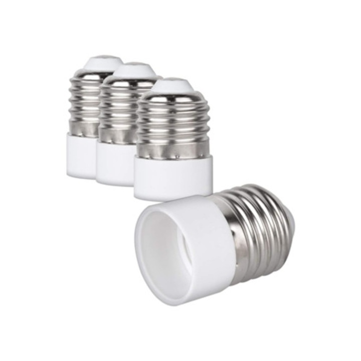 Adaptor reducator soclu candelabru, E26 la E14, rezistent la caldura, constructie durabila