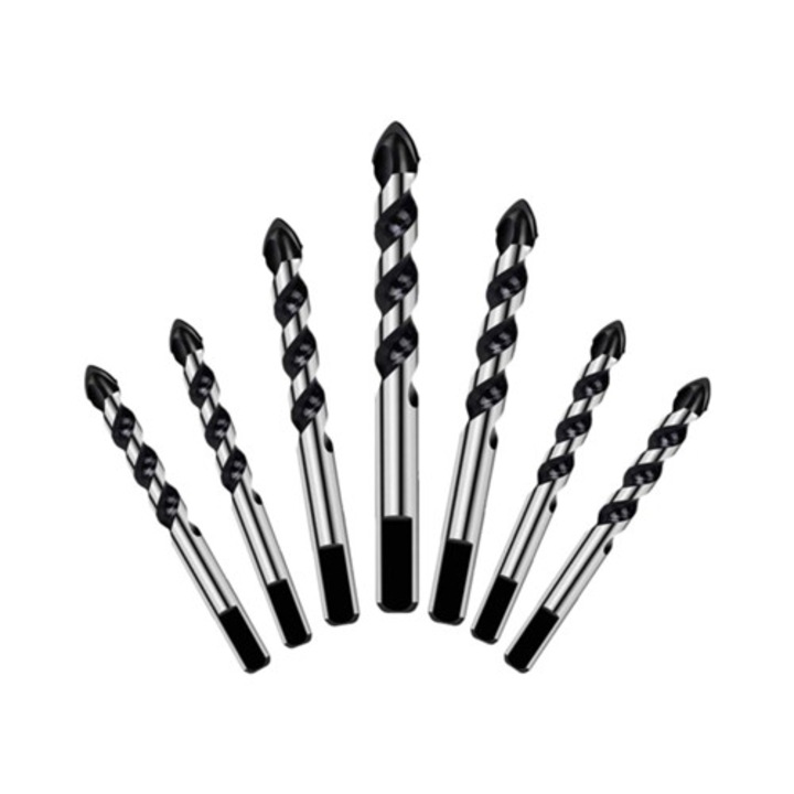 Set burghie multi-materiale pentru diverse proiecte, design U-groove, 5 piese