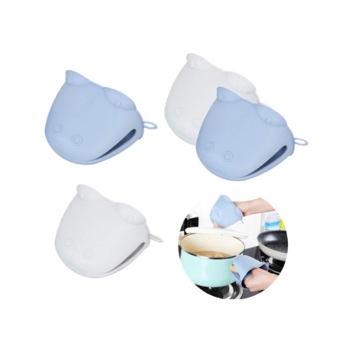 Szilikon konyhai kesztyű, elegáns design, extrém hőmérsékletnek ellenálló, többszínű