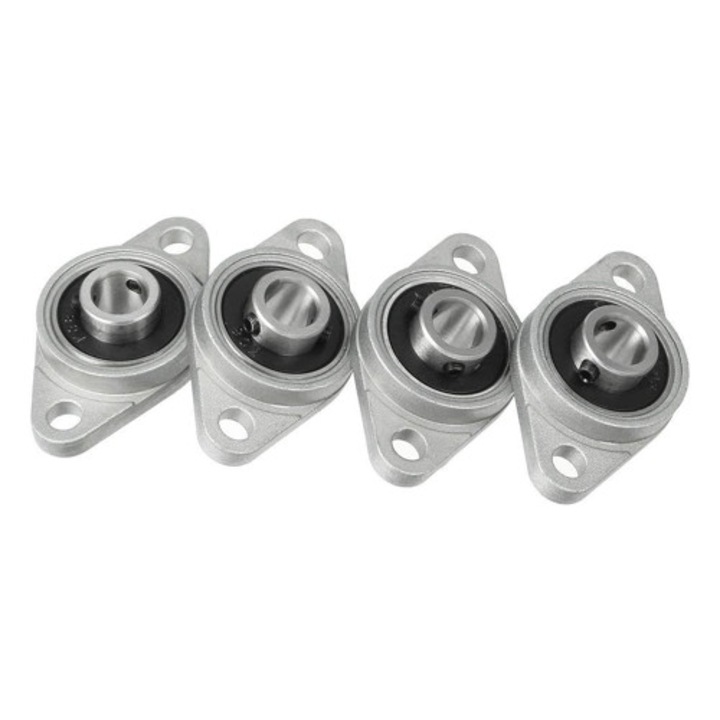 Alumínium tartó mechanikus berendezésekhez, 42x32x14 mm, 4 darabos készlet, ezüst