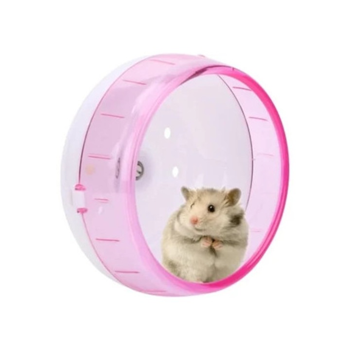 Roata pentru hamsteri, super silentioasa, instalare usoara, pentru mai multe animale