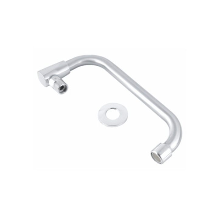 Fali csaptelep, 20 cm, hideg víz, szálcsiszolt rozsdamentes acél