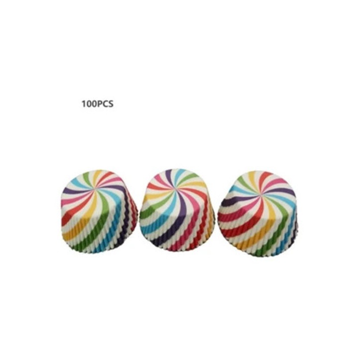 Set 100 forme prajituri, imprimate pe hartie rezistenta la ulei