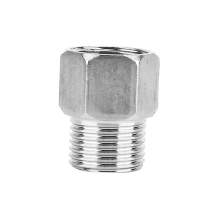 Rozsdamentes acél adapter, G1/2'' fürdőszobai és konyhai csövekhez