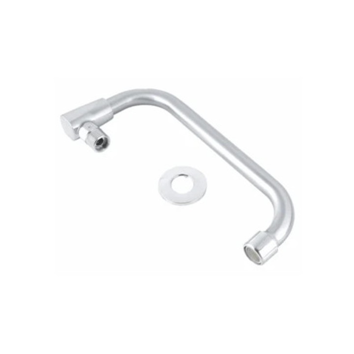 Fali csaptelep éttermi mosdóhoz, 30cm, hideg víz, szálcsiszolt kivitel