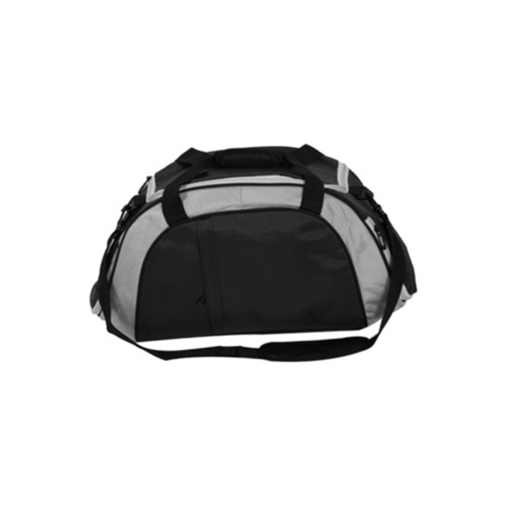 Geanta sport din nylon, compartiment pentru incaltaminte, neagra, L