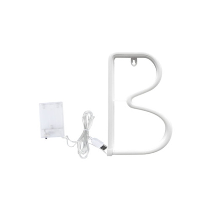 Lampa decorativa LED neon calda, forma litera, pentru petreceri si sarbatori