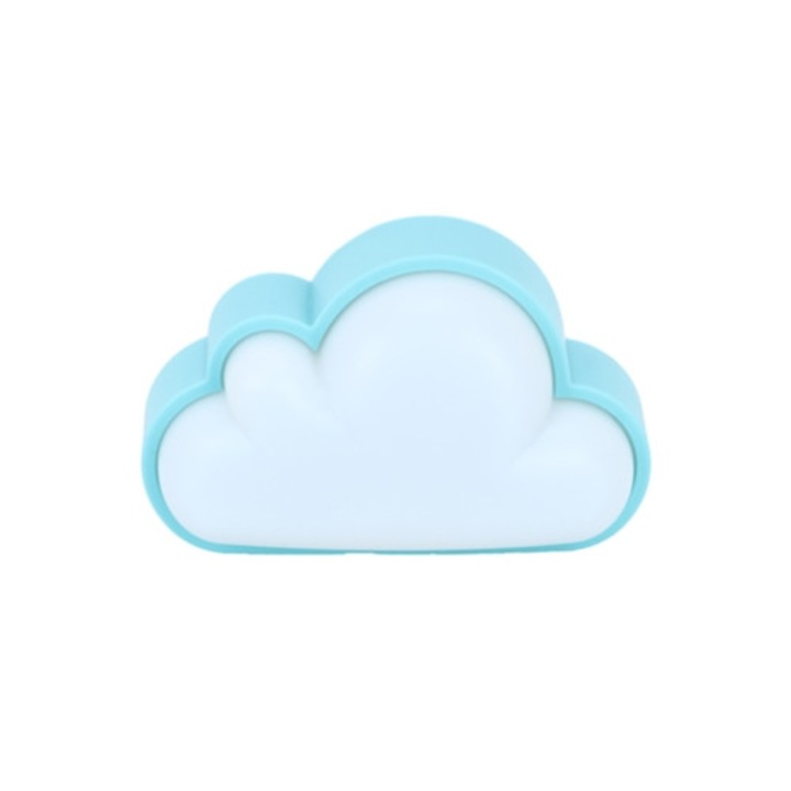 LED нощна лампа със сензор за светлина, 110V/250V, топла светлина, форма на облак