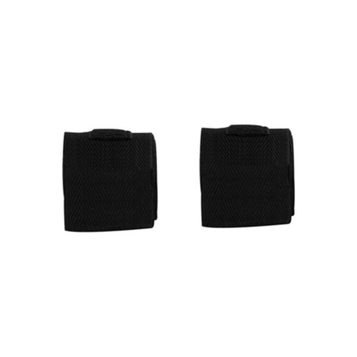 Set 2 benzi de mana din bumbac 2.5m pentru box, kickboxing, Muay Thai, negru