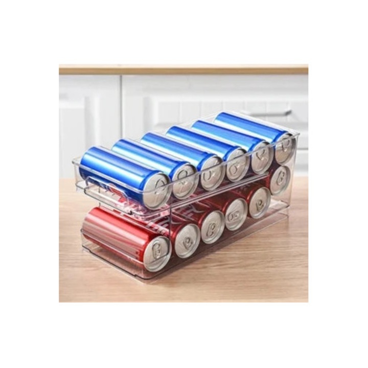 Sokoldalú italrendező, átlátszó konzervadagoló, többfunkciós tároló