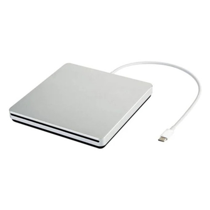 Unitate optica externa CD/DVD, tip C, ultra-subtire, portabila, incarcare prin slot