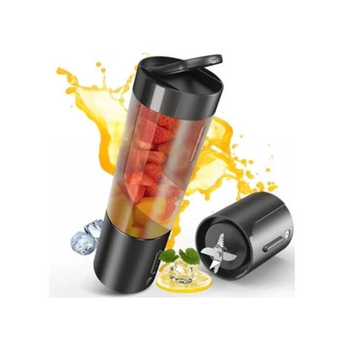 Hordozható folyadékadagoló, 450 ml, piros, 6 ultraéles papírkoronggal, USB-ről tölthető