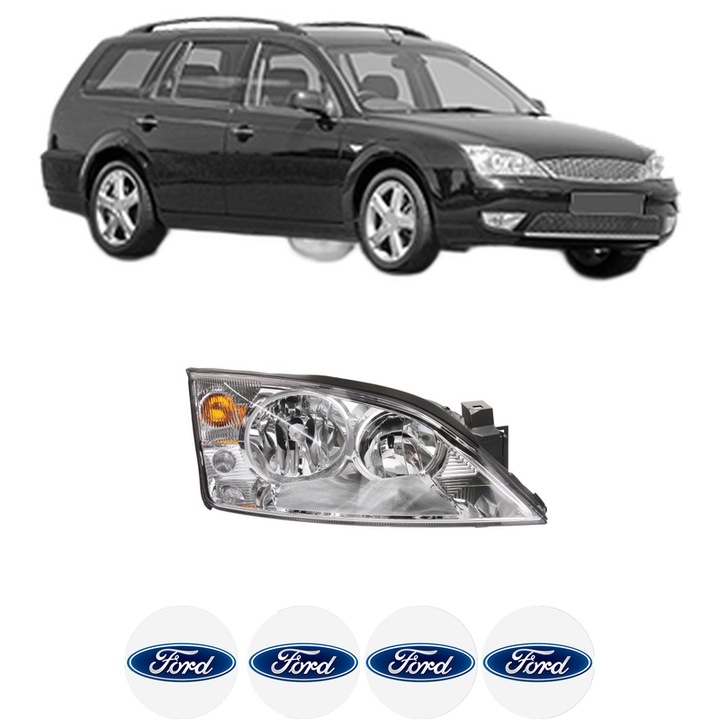 Far Dreapta Fata FORD MONDEO III Turnier (BWY) din 2000-2007, Auto, DEPO, 4x Stickere auto cu FORD
