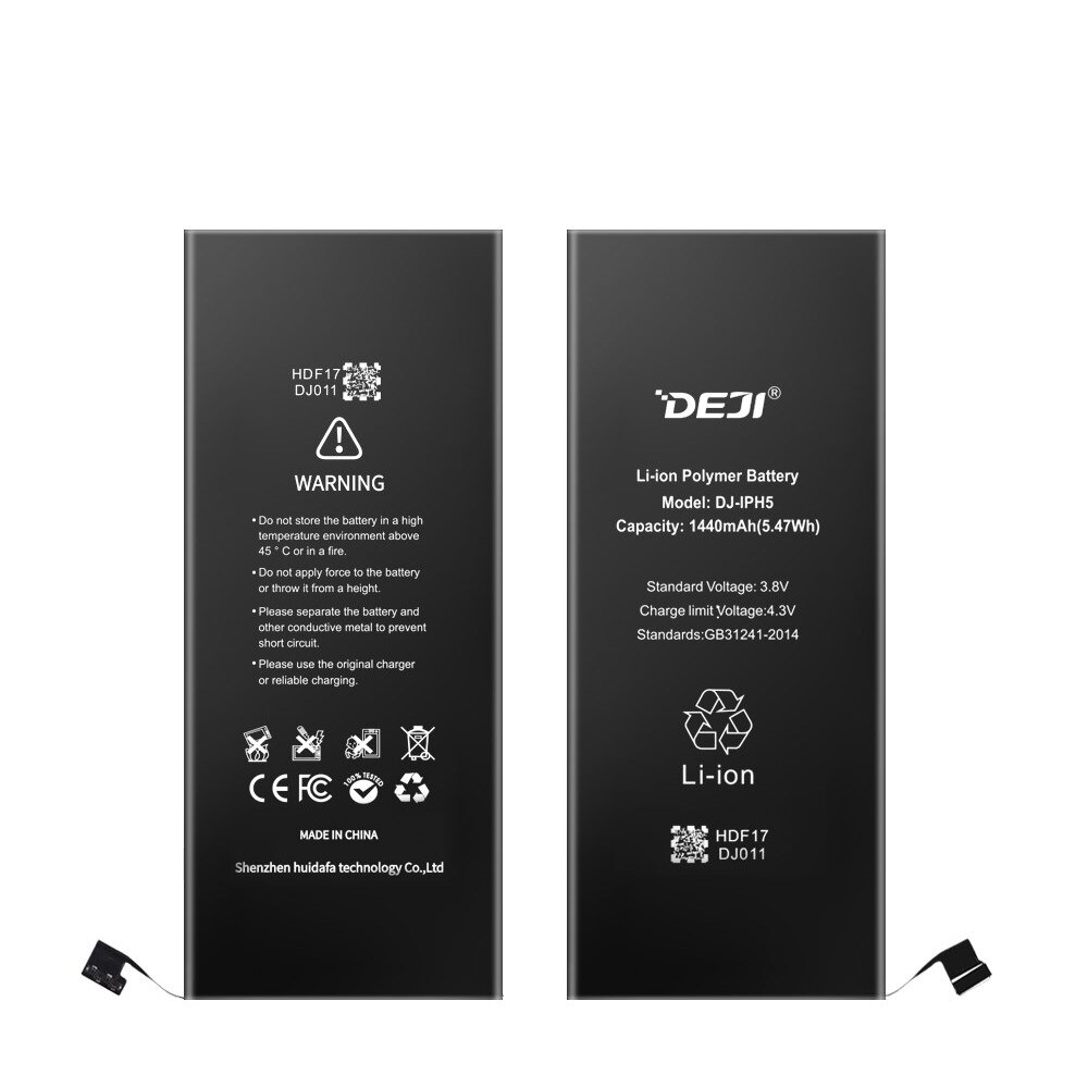 Acumulator Deji pentru iPhone5, 1440mAh, negru