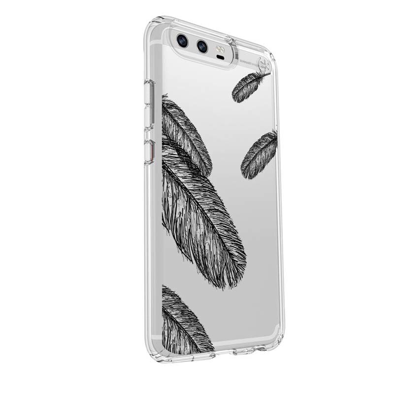 Husa Silicon, Ultra Slim 0.3MM, Feathered B&W, Huawei HONOR 9