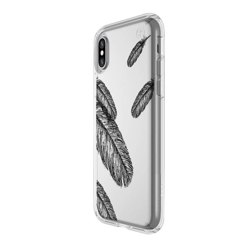 Husa Silicon, Ultra Slim 0.3MM, Feathered B&W, Apple iPhone X