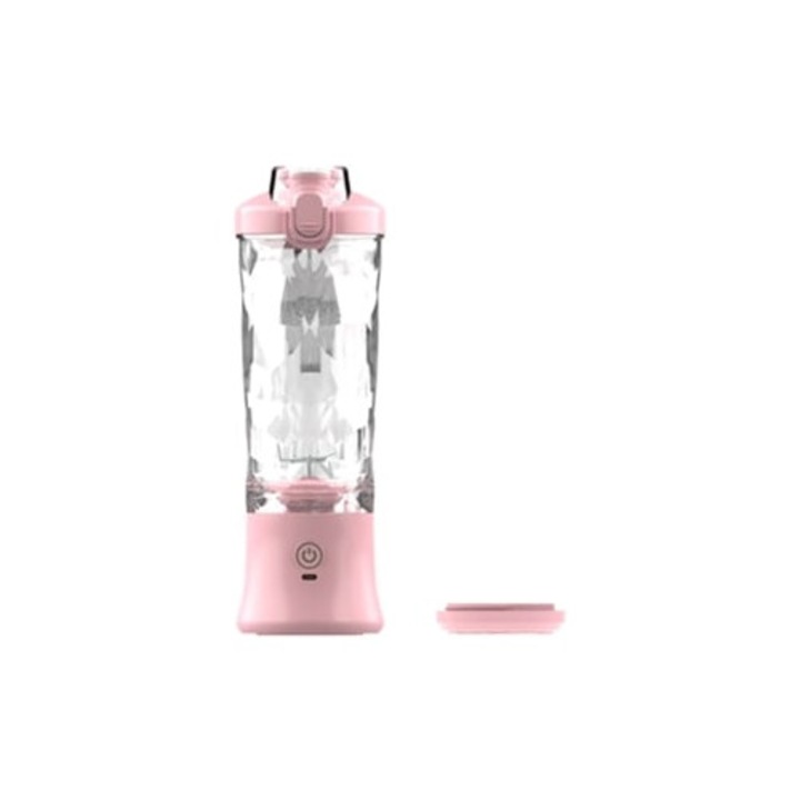 Storcator de fructe CHRUI 600ml, incarcare USB, roz