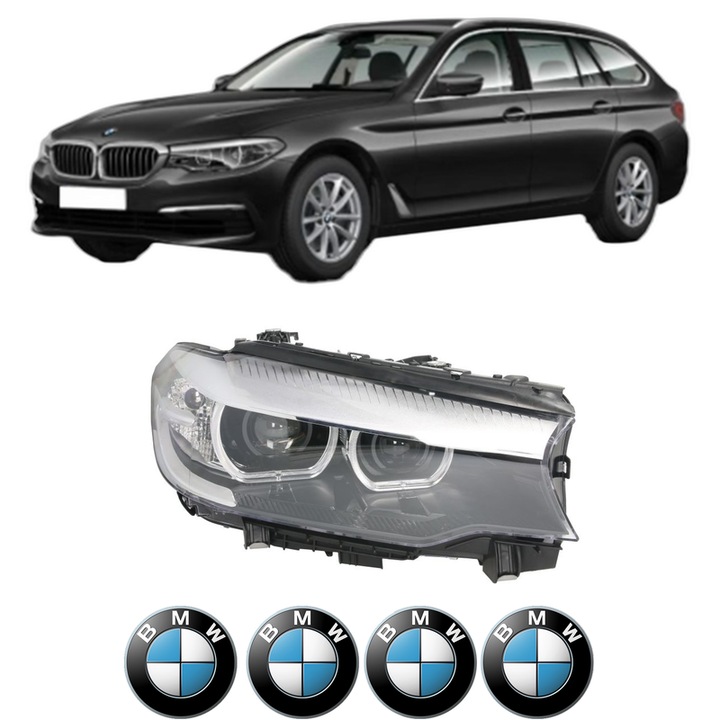 Far Dreapta Fata Bmw Seria 5 Touring (G31) din 2017-2022, Auto, TYC, 4x Stickere auto cu BMW