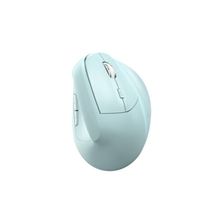 Mouse vertical wireless reincarcabil Lurelia 2.4G, verde deschis